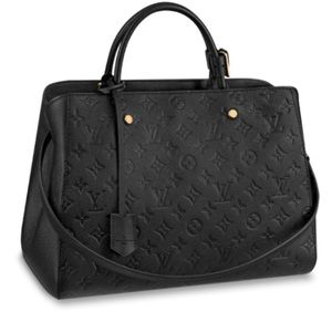 Authentic Louis Vuitton Montaigne Monogram Black